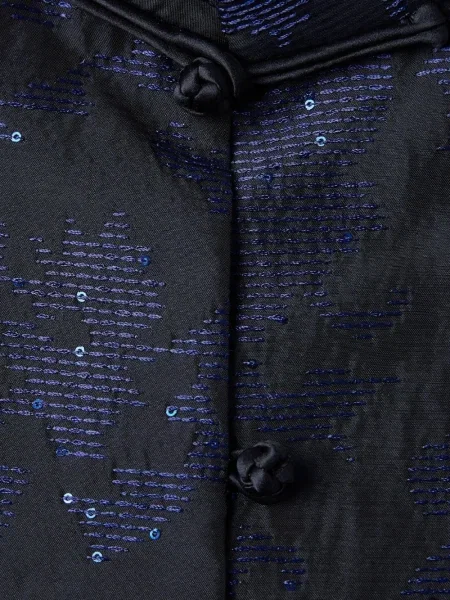 Geacă Shanghai Tang cu broderie negru