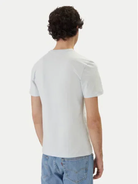 Guess T-shirt Svijetloplava Slim Fit plava