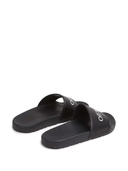 Papuci Off-white cu autograf alb