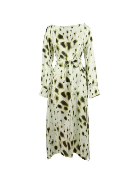 Rochie Le Sarte Pettegole cu imagine cu imprimeu abstract alb