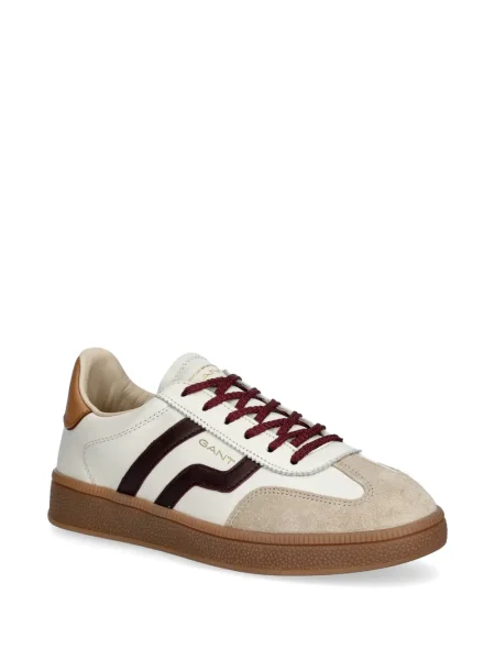 Sneakerși Gant cu șireturi din dantelă alb
