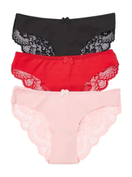 Trendyol Slip roz / roșu negru
