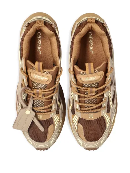 Sneakerși Off-white plasă alb