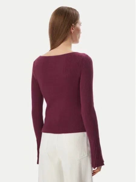 Karl Lagerfeld Jeans Pulover Bordo rdeča