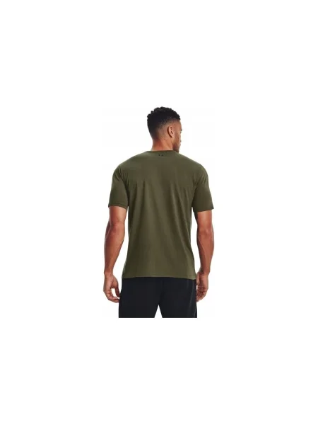 Tricou Under Armour cu autograf kaki