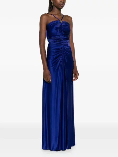 Rochie maxi Max Mara cu volane albastru