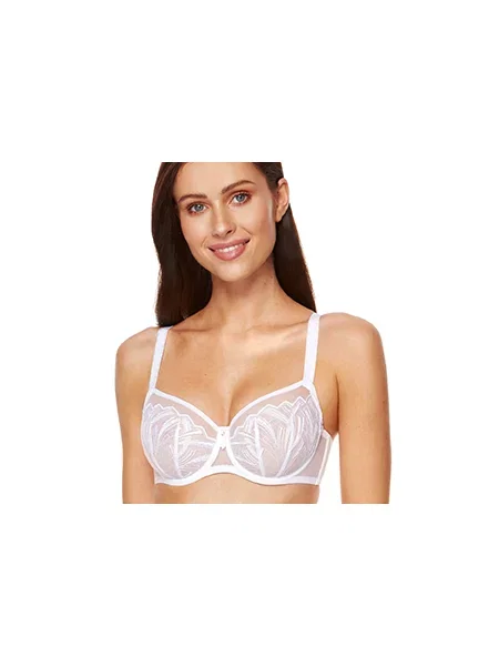 Biustonosz Gorteks koronkowy biały