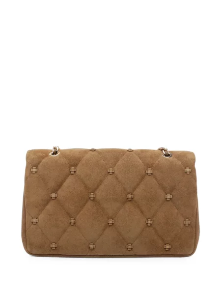 Geantă Tory Burch din piele de căprioară maro