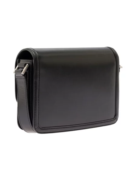 Torba na ramię Saint Laurent skórzana czarna