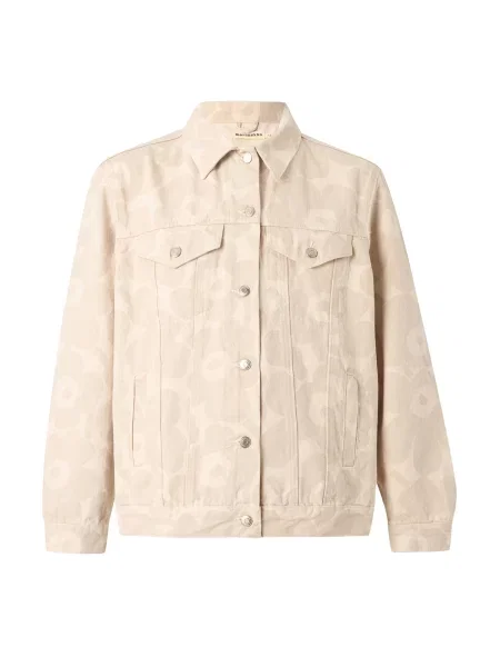 Marimekko Prehodna jakna MURROS UNIKKO kremna / naravno bela