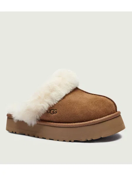 UGG Szigetelt otthoni cipő DISQUETTE | hasított bőr | shearling