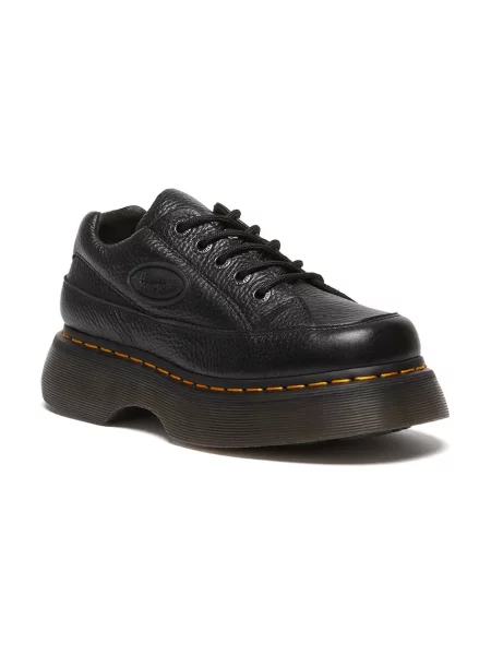 Кожаные кроссовки Dr. Martens на платформе черные