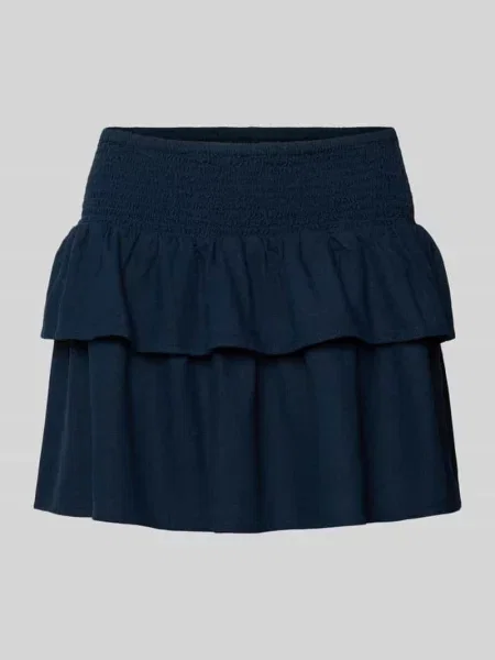 Rozkloszowana mini-spódnica z mieszanki i lnu model GOA' Only