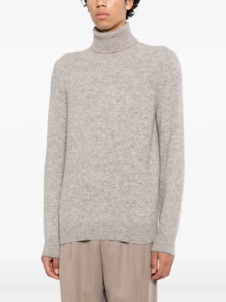 Pulover Brunello Cucinelli tricotate gri