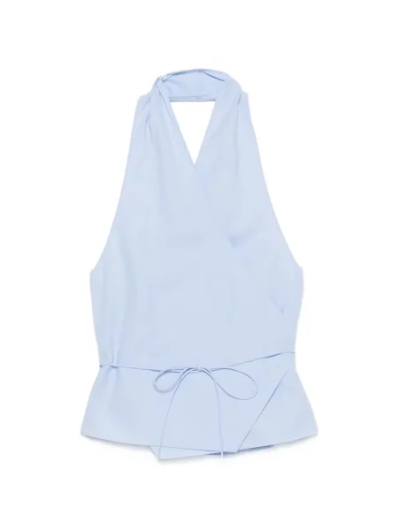 Top St. Agni din țesătură twill plic albastru