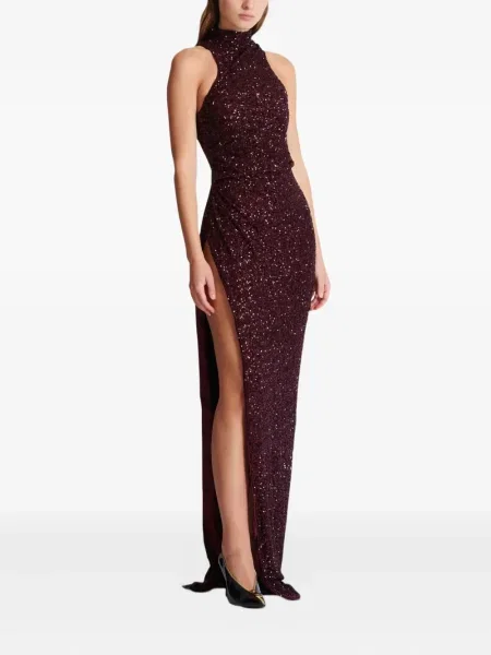 Rochie Balmain cu paiete de costum roșu