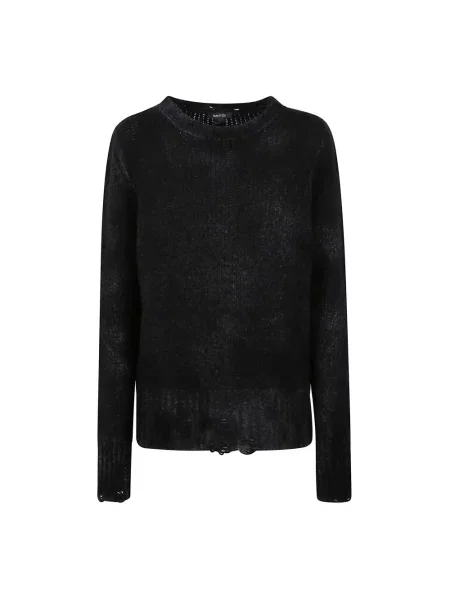 Jedwabny sweter Avant Toi czarny
