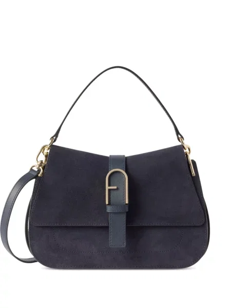 Top Furla cu autograf albastru