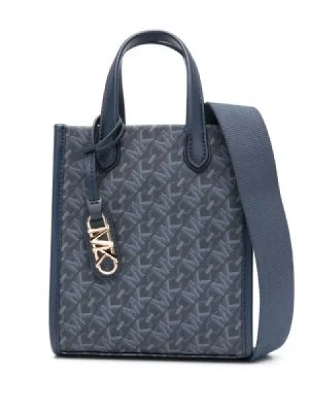 Kožne loaferice Michael Michael Kors s printom zlatna