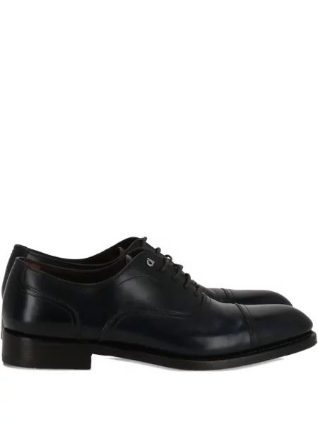 Pantofi derby Ferragamo din piele albastru