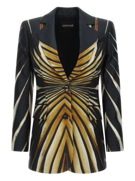 Sacou Roberto Cavalli cu imagine auriu