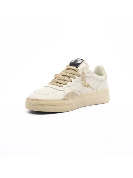 Sneakersy 4b12 skórzane białe