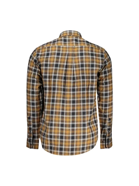 Koszula Timberland z kołnierzem z długim rękawem brązowa