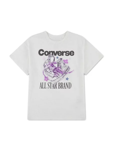 Converse tričko detské s bavlnou biela