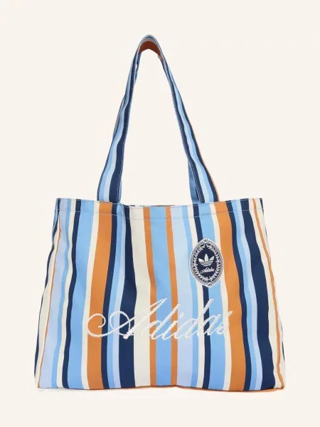 Plátěná shopper kabelka Adidas Originals modrá