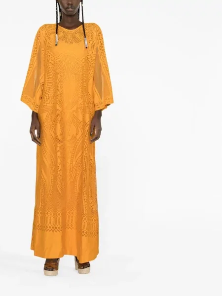 Μάξι φόρεμα Alberta Ferretti πορτοκαλί