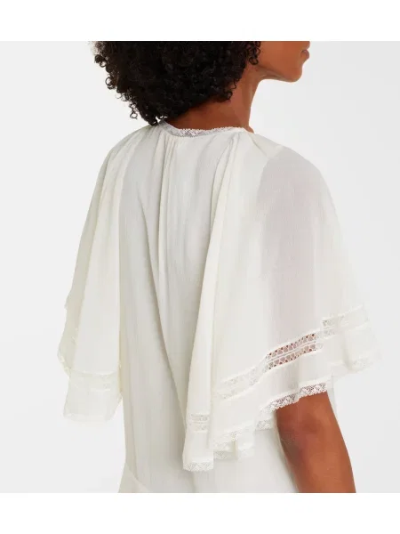 Rochie midi Dorothee Schumacher de mătase alb