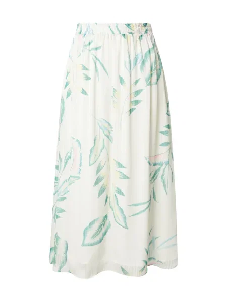 NÜMPH Suknja WIVIAN žuta / smaragdno zelena bijela