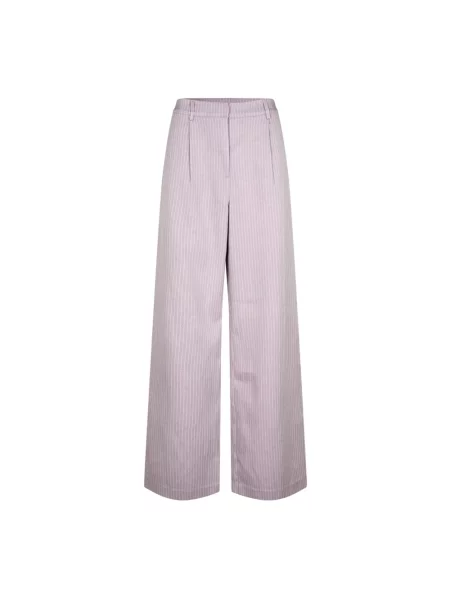 Szerokie spodnie Lollys Laundry fioletowe