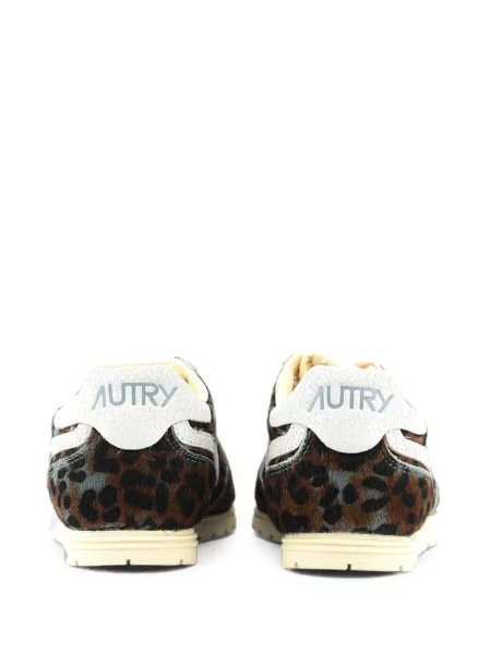 Sneakerși Autry cu imagine cu model leopard gri