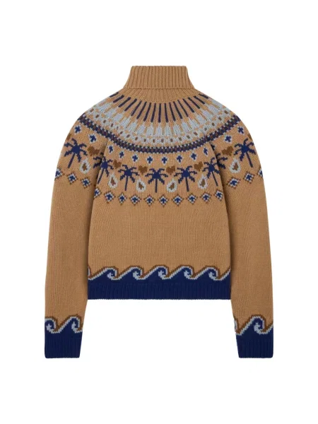 Sweter z golfem Alanui wełniany