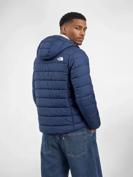Bunda The North Face s kapucňou modrá