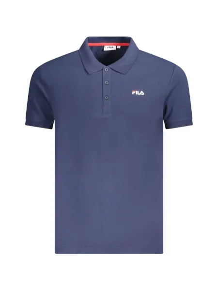 Tricou polo Fila cu broderie albastru