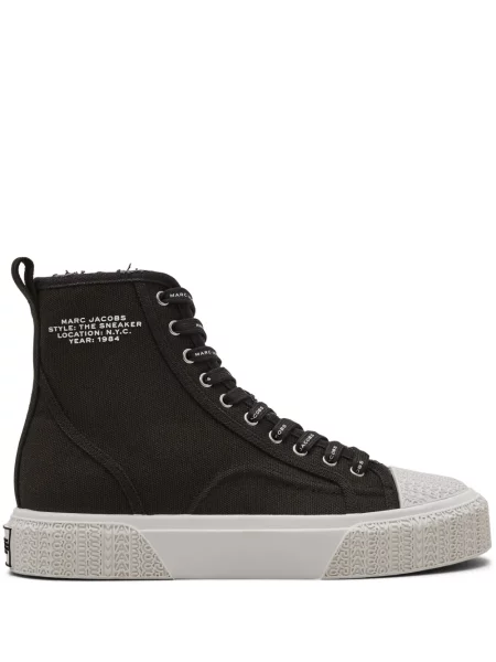 Sneakerși Marc Jacobs din canvas negru