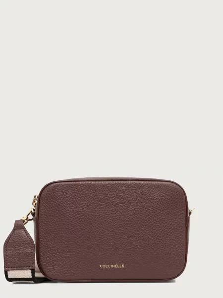 Coccinelle geantă crossbody pentru femei din piele