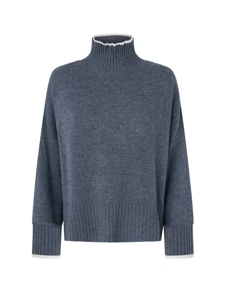 PINKO Svetr PINKO FALKLAND MAGLIA Maglieria tmavě šedá