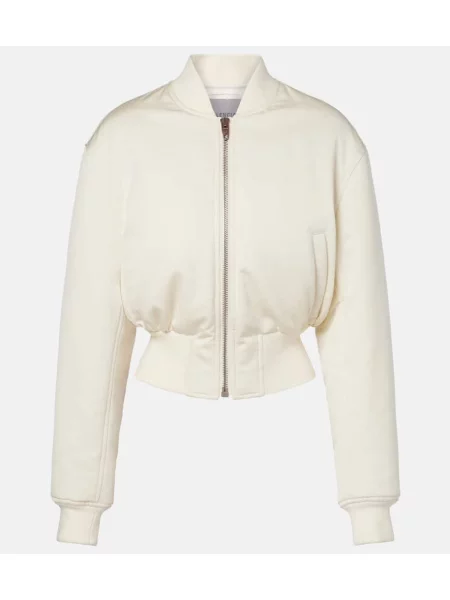 Kurtka bomber Balenciaga o krotszym kroju biały