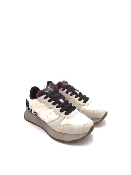 Sneakersy Sun68 skórzane beżowe