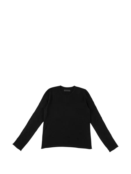 Pulover Chrome Hearts din cașmir cu motiv cu inimi negru
