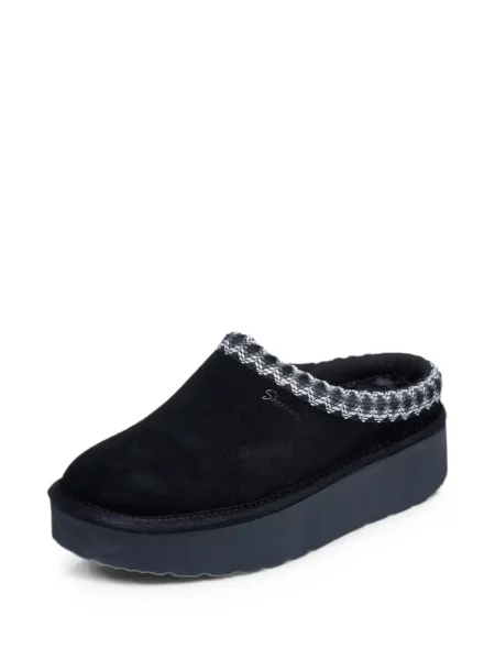 Papuče Skechers s vezom s platformom crna