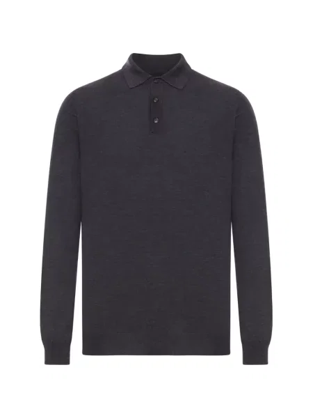 Tricou polo Zanone gri