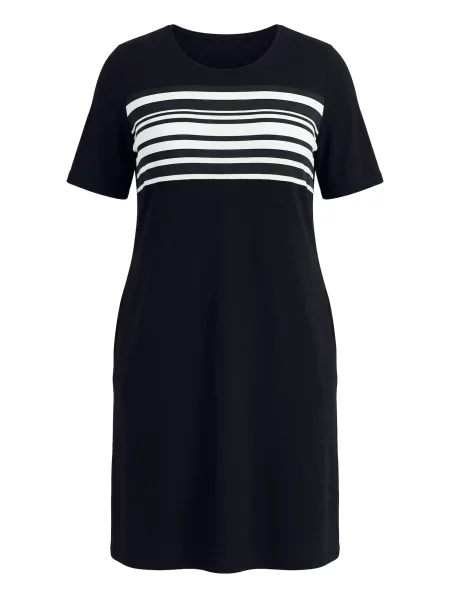 Ulla Popken Rochie negru alb