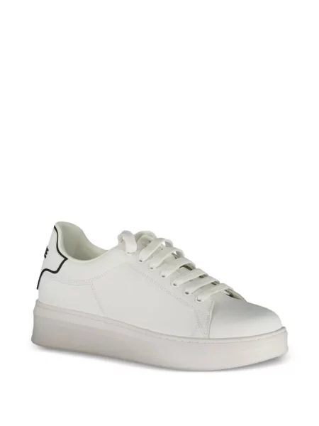 Fűzős csipkés sneaker Gaelle nyomtatás fehér