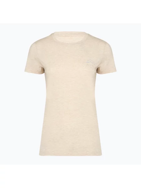Tricou de trekking pentru femei KADVA Merivra merino beige bej