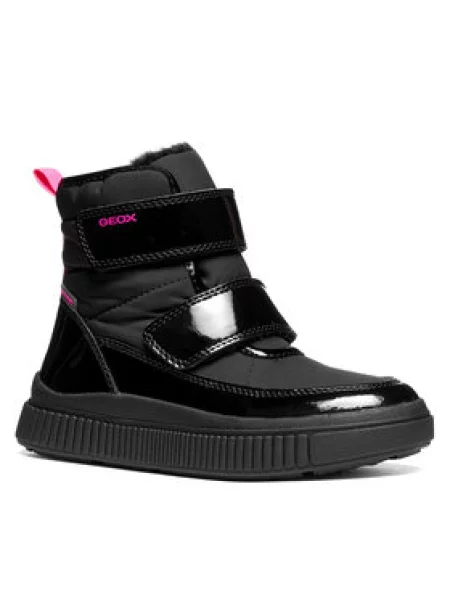 Geox Bakancs J Laquinny Girl B Abx M fekete