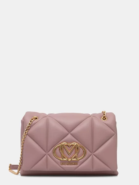 Love Moschino μικρή τσάντα Γυναικεία από απομίμηση δέρματος ροζ